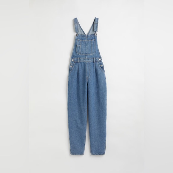 Straight Denim Overalls - Picture 1 of 4